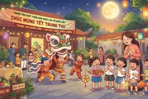 TRUNG TÂM PHÁT TRIỂN SÂM NGỌC LINH VÀ DƯỢC LIỆU THĂM, TẶNG QUÀ TRUNG THU CHO CÁC CHÁU THIẾU NHI TẠI XÃ TRÀ LINH